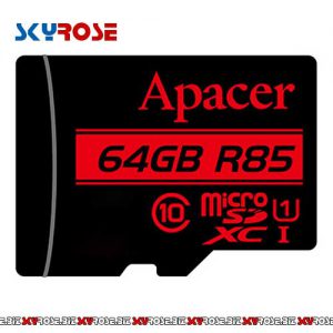 کارت حافظه microSDXC اپیسر مدل AP64G کلاس 10 استاندارد UHS-I U1 سرعت 85MBps ظرفیت 64 گیگابایت