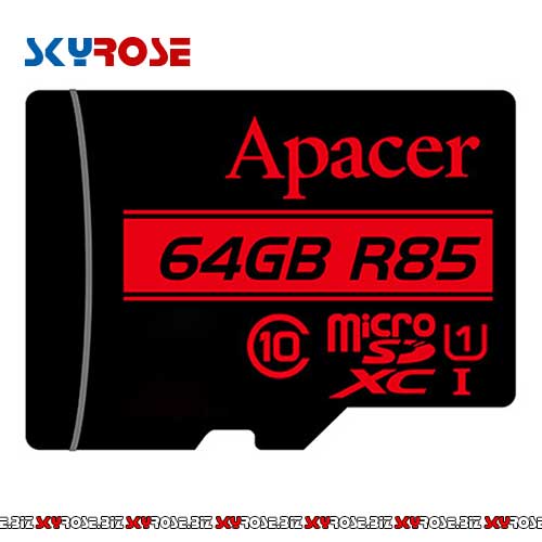 کارت حافظه microSDXC اپیسر مدل AP64G کلاس ۱۰ استاندارد UHS-I U1