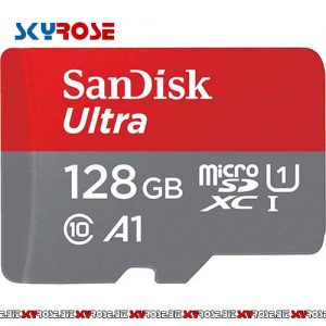 کارت حافظه‌ microSDHC سن دیسک مدل A1 کلاس 10 استاندارد UHS-I سرعت 100MBps ظرفیت 128 گیگابایت
