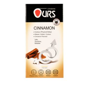 کاندوم خاردار و شیاردار اورز مدل Cinnamon بسته 12 عددی