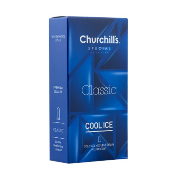خرید کاندوم چرچیلز تاخیری خنک مدل COOL ICE